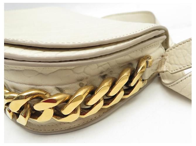 BORSA A SPALLA GIVENCHY INFINITY IN PELLE GRAIN CREME - vista 13