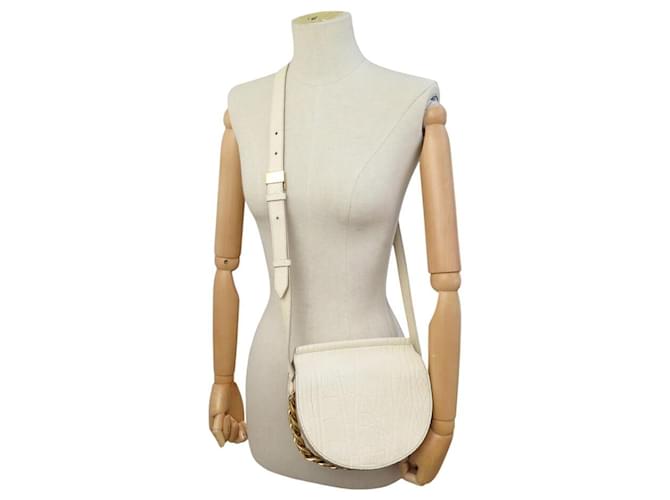 BORSA A SPALLA GIVENCHY INFINITY IN PELLE GRAIN CREME - vista 15