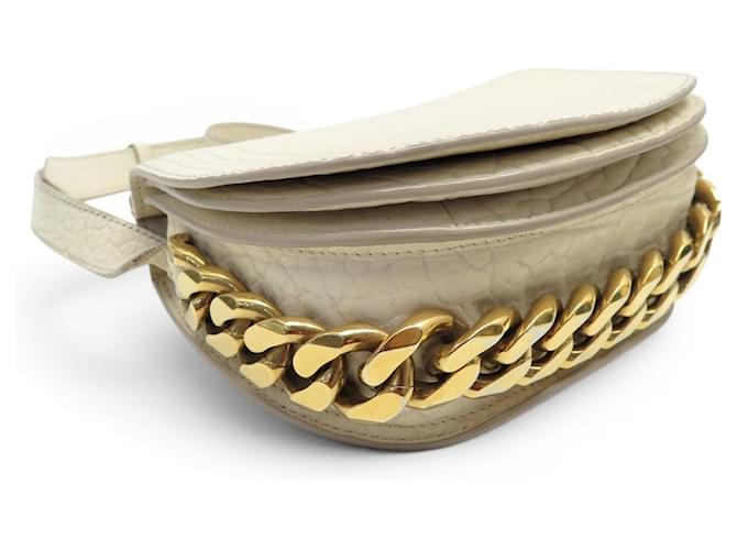 BORSA A SPALLA GIVENCHY INFINITY IN PELLE GRAIN CREME - vista 3