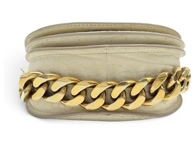 BORSA A SPALLA GIVENCHY INFINITY IN PELLE GRAIN CREME - vista 4