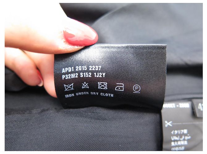 Etiquette NEUES PRADA P32M2 L 42 IT 38 40 FR M SEIDENKLEID OLIVENGRÜN - Ansicht 10