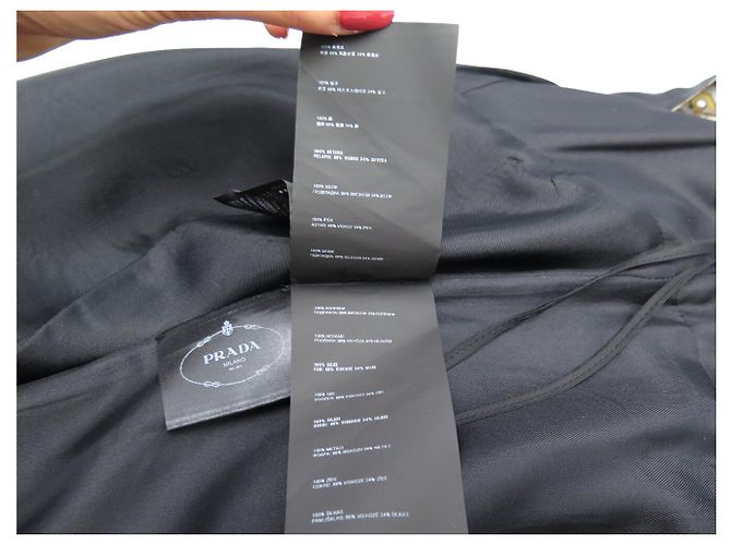 Etiquette NEUES PRADA P32M2 L 42 IT 38 40 FR M SEIDENKLEID OLIVENGRÜN - Ansicht 12