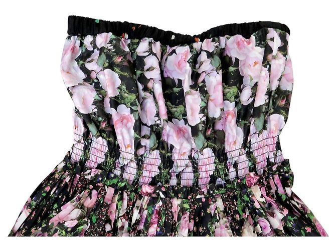 NUOVO ABITO GIVENCHY IN POPELINE A FIORI 14P2024 M 38 COTONE MULTICOLORE - vista 2