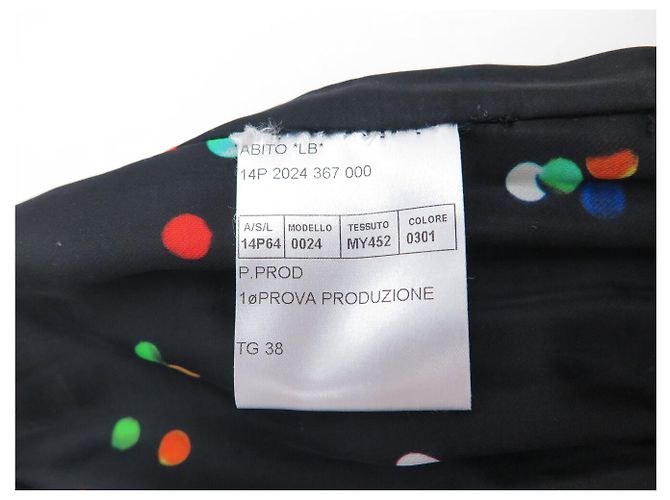 NUOVO ABITO GIVENCHY IN POPELINE A FIORI 14P2024 M 38 COTONE MULTICOLORE - vista 8