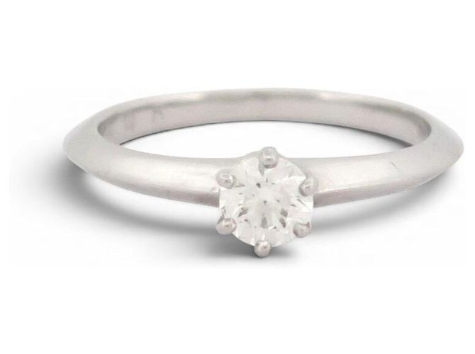 TIFFANY & CO DIAMANT SOLITÄR RING 0.27CT IN PLATIN GRÖSSE 49 ZERTIFIKAT - Ansicht 2