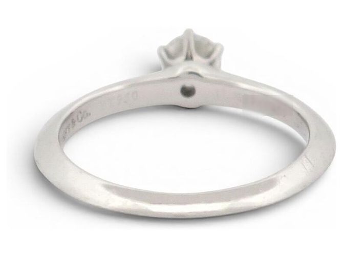 TIFFANY & CO DIAMANT SOLITÄR RING 0.27CT IN PLATIN GRÖSSE 49 ZERTIFIKAT - Ansicht 4