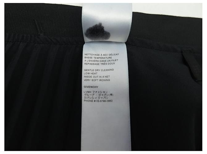 FALDA MIDI PLISADA ASIMÉTRICA GIVENCHY NUEVA 40 M Negro - vista 8