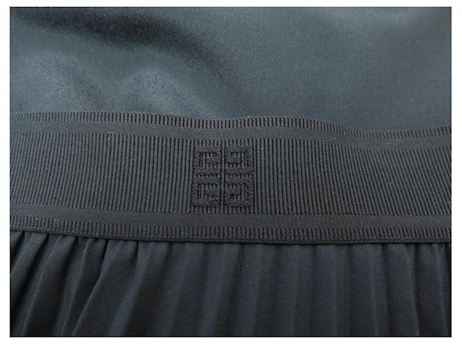 FALDA MIDI PLISADA ASIMÉTRICA GIVENCHY NUEVA 40 M Negro - vista 9