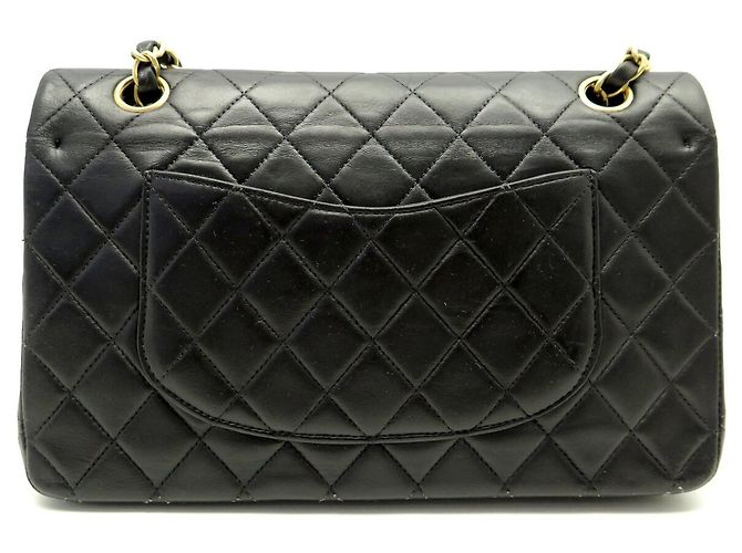 Timeless BOLSO CHANEL CLASSIC 11.12 MEDIUM A01112 CUERO MATELASSÉ NEGRO - vista 2