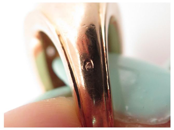 Autre Marque DOME RING 12 STERNGEFASSTE DIAMANTEN 0.39CT 43 IN 18K GELBGOLD PINKY RING - Ansicht 6