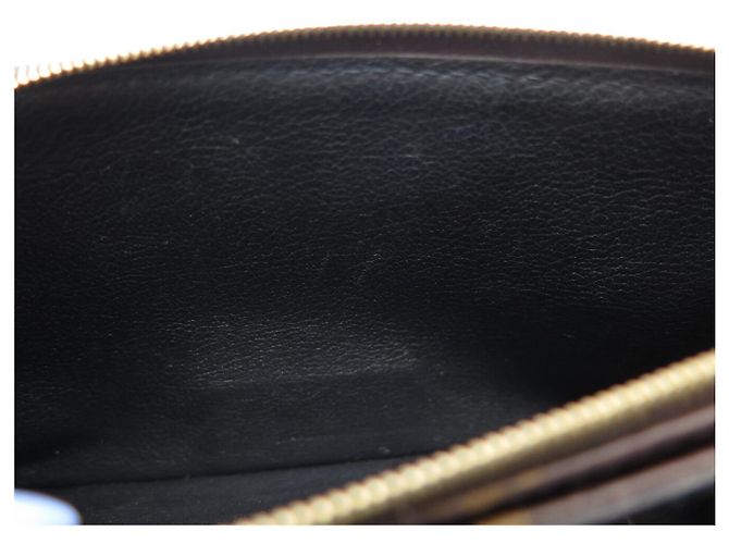 BORSA LOUIS VUITTON MARCEAU M46126 IN TELA MONOGRAM & PELLEGRO NERO Marrone - vista 12