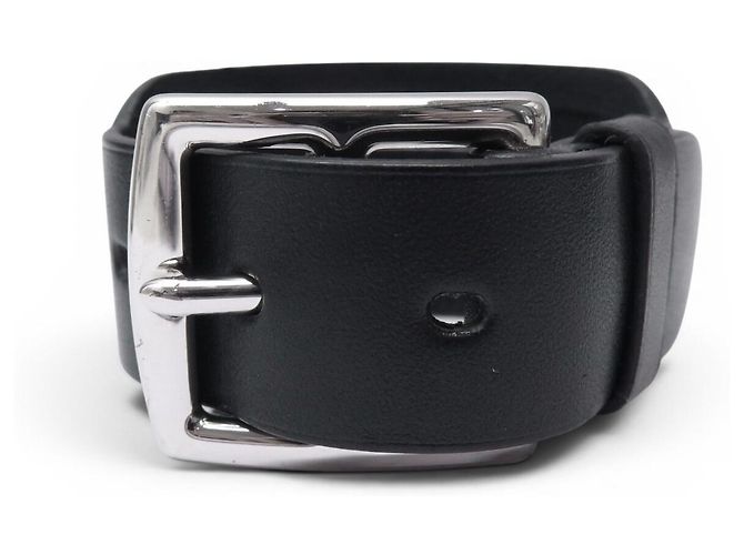 Hermès NUOVO BRACCIALE HERMES FORCE MANICOTTO FIBBIA PELLE VACCA HUNTER Nero - vista 2