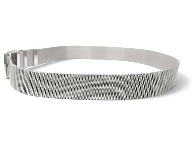 Hermès SELENE HERMES ETRIVIERE SILBERMETALL VENETIANISCHES GLIED T90 SILVER BELT - Ansicht 2