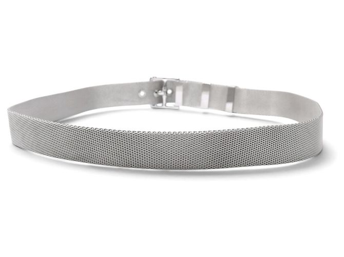 Hermès SELENE HERMES ETRIVIERE SILBERMETALL VENETIANISCHES GLIED T90 SILVER BELT - Ansicht 3