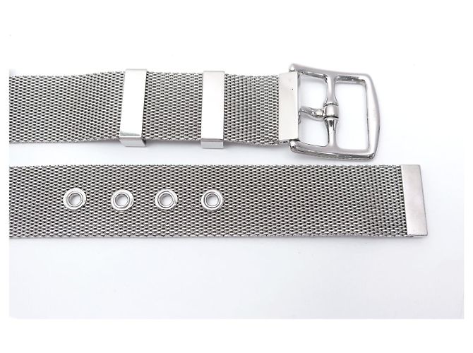 Hermès SELENE HERMES ETRIVIERE SILBERMETALL VENETIANISCHES GLIED T90 SILVER BELT - Ansicht 6