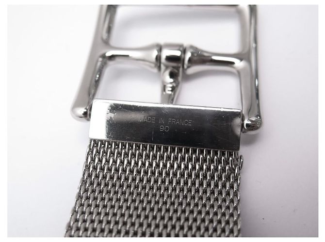 Hermès SELENE HERMES ETRIVIERE SILBERMETALL VENETIANISCHES GLIED T90 SILVER BELT - Ansicht 8
