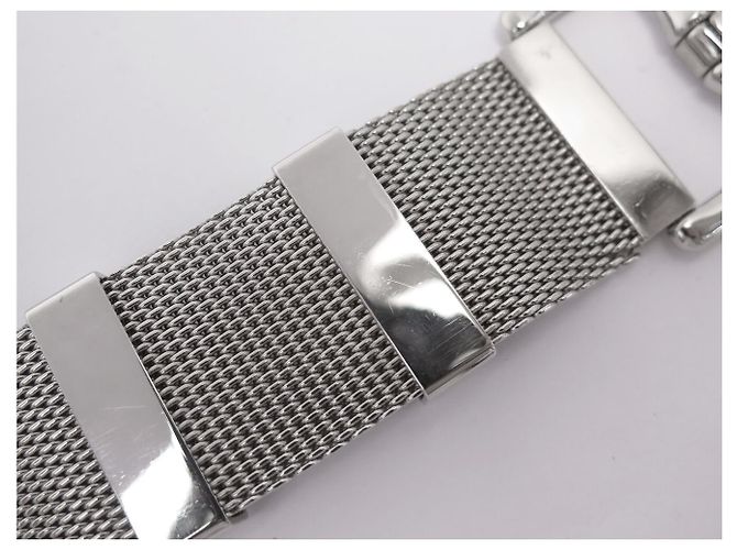 Hermès SELENE HERMES ETRIVIERE SILBERMETALL VENETIANISCHES GLIED T90 SILVER BELT - Ansicht 9