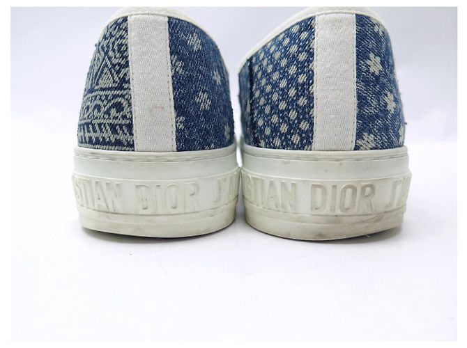 SNEAKERS CHRISTIAN DIOR WALK'N PATCHWORK DENIM 38 BLU - vista 13