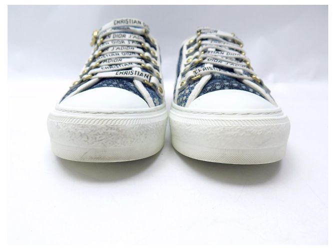 SNEAKERS CHRISTIAN DIOR WALK'N PATCHWORK DENIM 38 BLU - vista 4