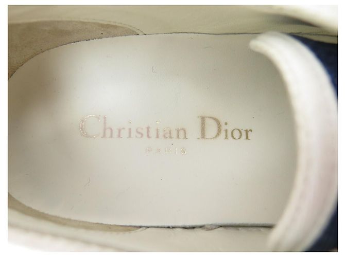 SNEAKERS CHRISTIAN DIOR WALK'N PATCHWORK DENIM 38 BLU - vista 7