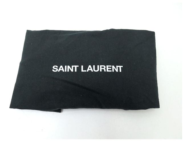 BORSA SAINT LAURENT SUNSET MEDIUM 442906 IN PELLE A SPALLA Grigio - vista 20