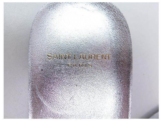 NEUE SAINT LAURENT ANDY GLITTER 590027 SNEAKER SCHUHE 39 Silber - Ansicht 10