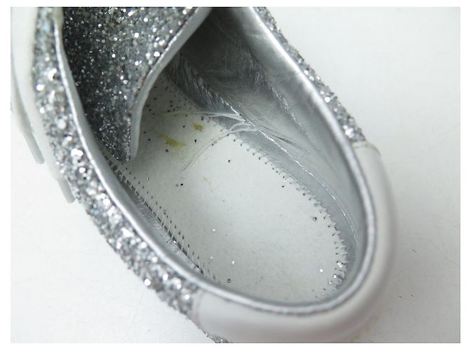 NEUE SAINT LAURENT ANDY GLITTER 590027 SNEAKER SCHUHE 39 Silber - Ansicht 12