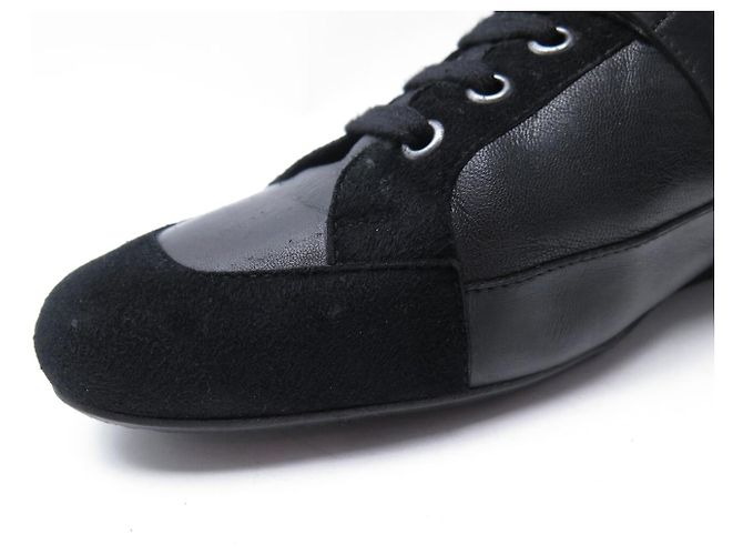 Hermès SNEAKERS HERMES TIE BREAK 43 IN PELLE E CAMOSCIO NERO - vista 12