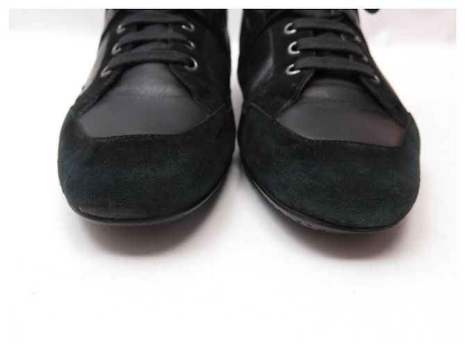 Hermès SNEAKERS HERMES TIE BREAK 43 IN PELLE E CAMOSCIO NERO - vista 4