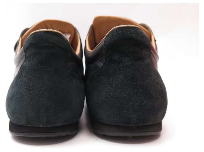 Hermès SNEAKERS HERMES TIE BREAK 43 IN PELLE E CAMOSCIO NERO - vista 5