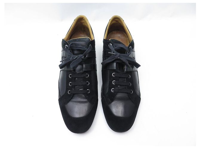 Hermès SNEAKERS HERMES TIE BREAK 43 IN PELLE E CAMOSCIO NERO - vista 8