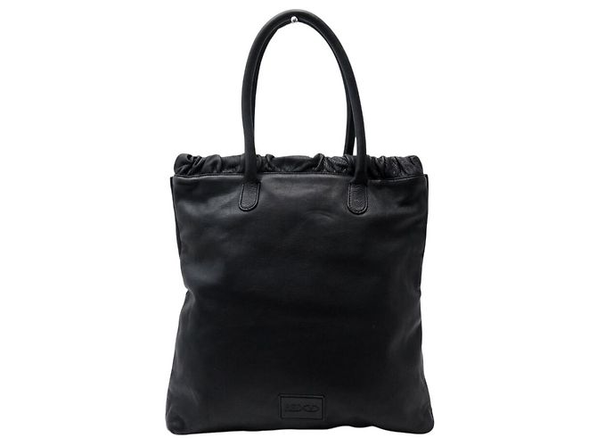 BORSA TOTE RED VALENTINO IN PELLE NERA CON NODO Nero - vista 2