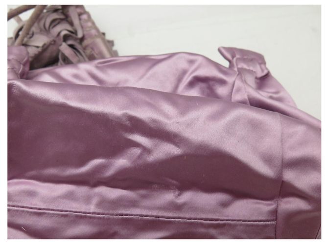 POCHETTE BOTTEGA VENETA 115808 SATIN ROSE VINTAGE - vista 10