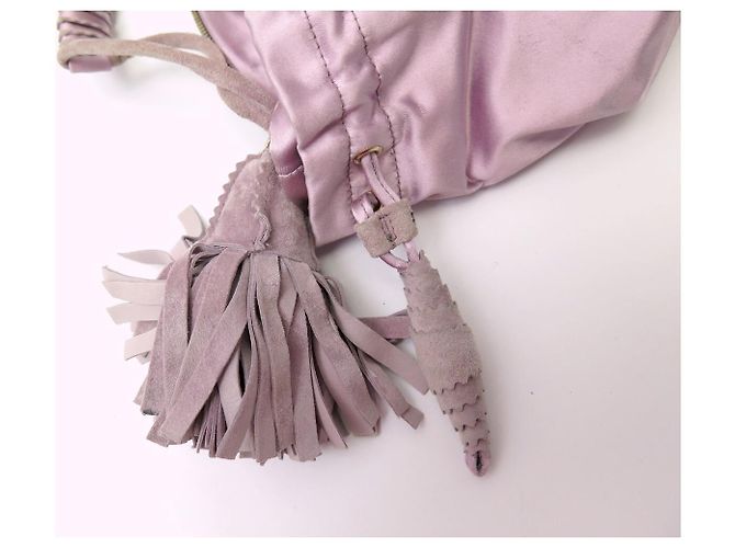 POCHETTE BOTTEGA VENETA 115808 SATIN ROSE VINTAGE - vista 14