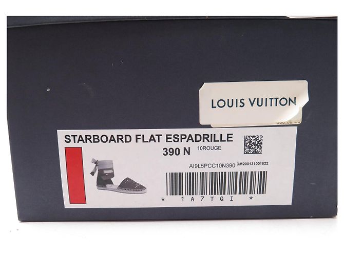 NUOVE SANDALI ESPADRILLES LOUIS VUITTON STARBOARD LOGO LV 39 Rosso - vista 15