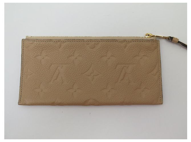 NEUER LOUIS VUITTON MONOGRAM EMPREINTE LEDERGELDBÖRSE Beige - Ansicht 13
