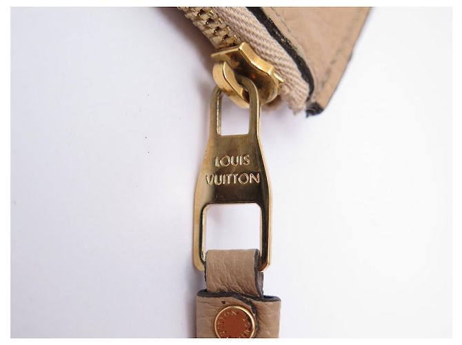 NEUER LOUIS VUITTON MONOGRAM EMPREINTE LEDERGELDBÖRSE Beige - Ansicht 14