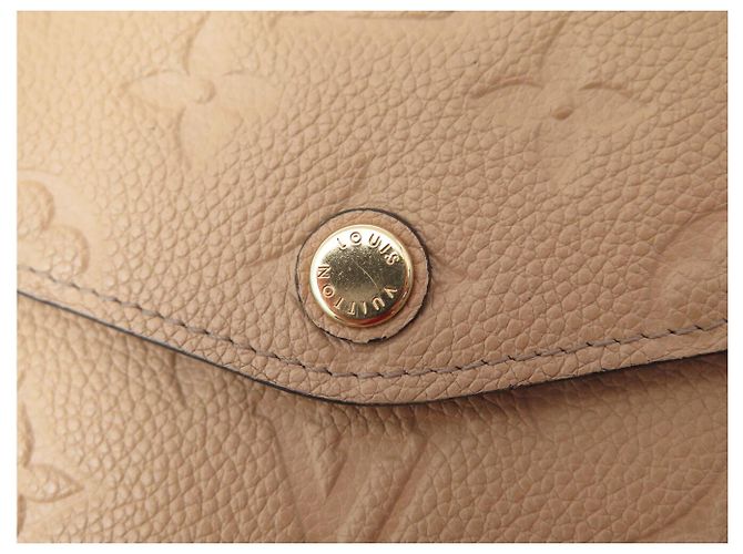 NEUER LOUIS VUITTON MONOGRAM EMPREINTE LEDERGELDBÖRSE Beige - Ansicht 18