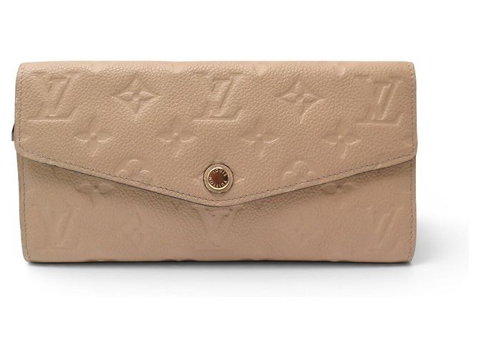 NEUER LOUIS VUITTON MONOGRAM EMPREINTE LEDERGELDBÖRSE Beige - Ansicht 2