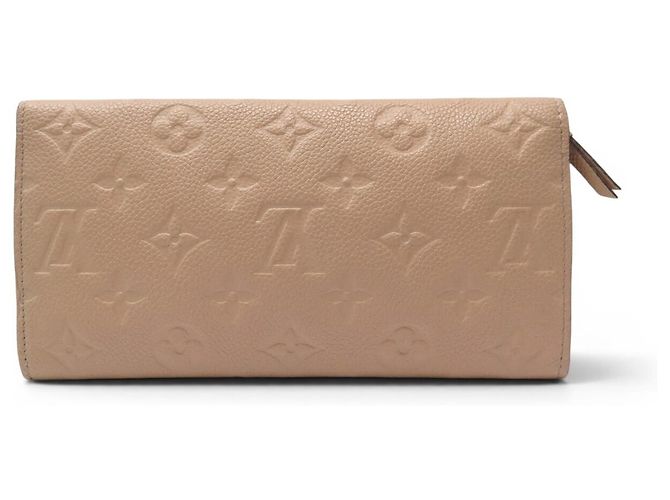 NEUER LOUIS VUITTON MONOGRAM EMPREINTE LEDERGELDBÖRSE Beige - Ansicht 3