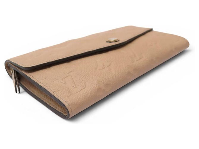 NEUER LOUIS VUITTON MONOGRAM EMPREINTE LEDERGELDBÖRSE Beige - Ansicht 4