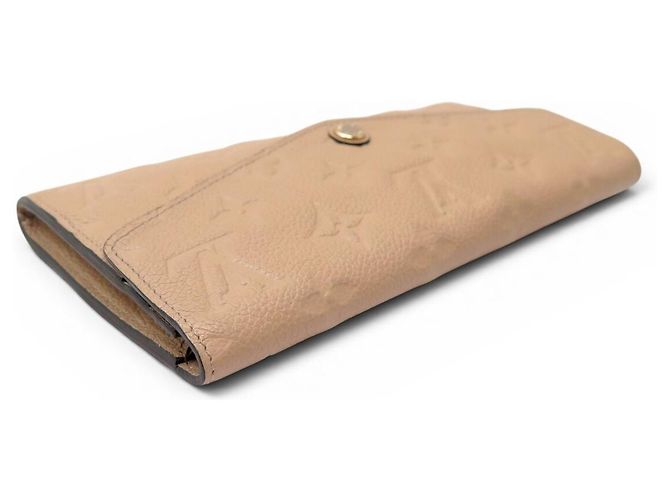 NEUER LOUIS VUITTON MONOGRAM EMPREINTE LEDERGELDBÖRSE Beige - Ansicht 5
