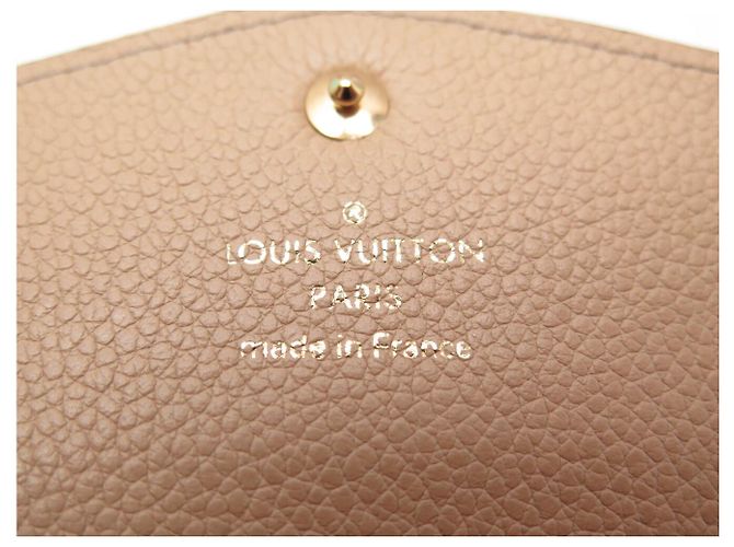 NEUER LOUIS VUITTON MONOGRAM EMPREINTE LEDERGELDBÖRSE Beige - Ansicht 7
