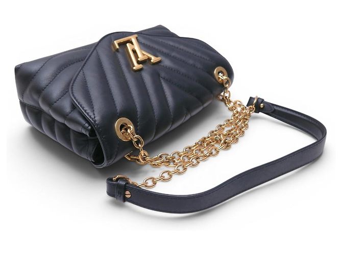 BOLSO LOUIS VUITTON NEW WAVE CHAIN MM M58552 EN CUERO NEGRO CON CORREA - vista 4