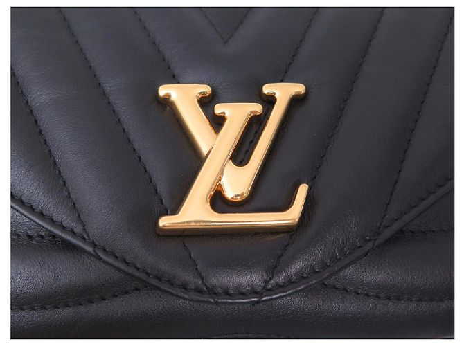 BOLSO LOUIS VUITTON NEW WAVE CHAIN MM M58552 EN CUERO NEGRO CON CORREA - vista 6
