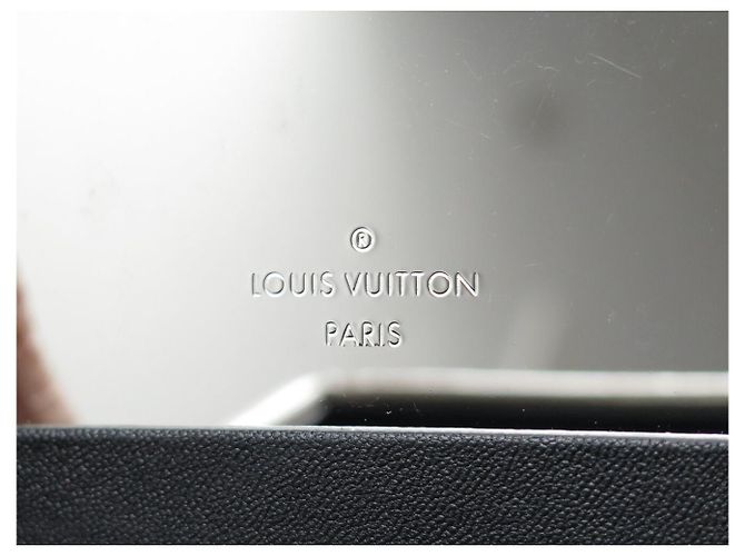 BORSA LOUIS VUITTON BLEECKER BOX in pelle vernice con tracolla handbag Grigio - vista 14