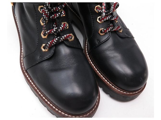 BOTAS DE COMBATE LOUIS VUITTON TERRITORY 1A4FNZ 38.5 RANGERS SHOES Negro - vista 13