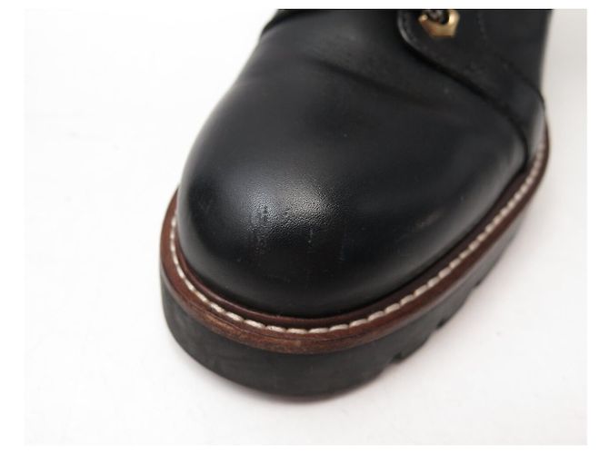 BOTAS DE COMBATE LOUIS VUITTON TERRITORY 1A4FNZ 38.5 RANGERS SHOES Negro - vista 16