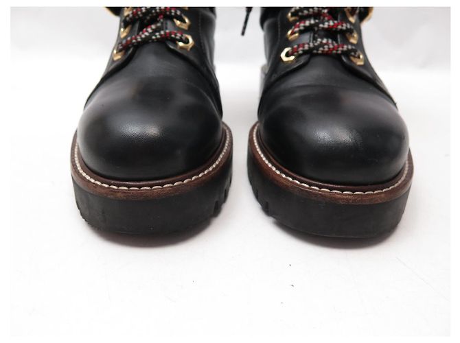 BOTAS DE COMBATE LOUIS VUITTON TERRITORY 1A4FNZ 38.5 RANGERS SHOES Negro - vista 4