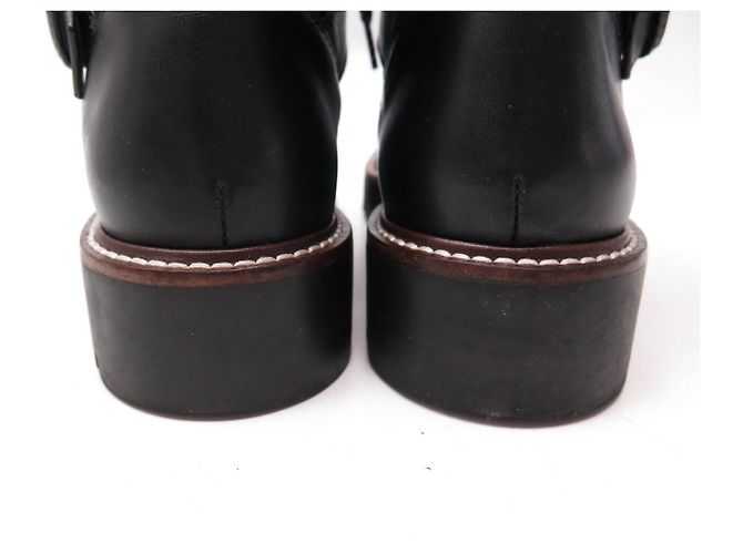BOTAS DE COMBATE LOUIS VUITTON TERRITORY 1A4FNZ 38.5 RANGERS SHOES Negro - vista 5